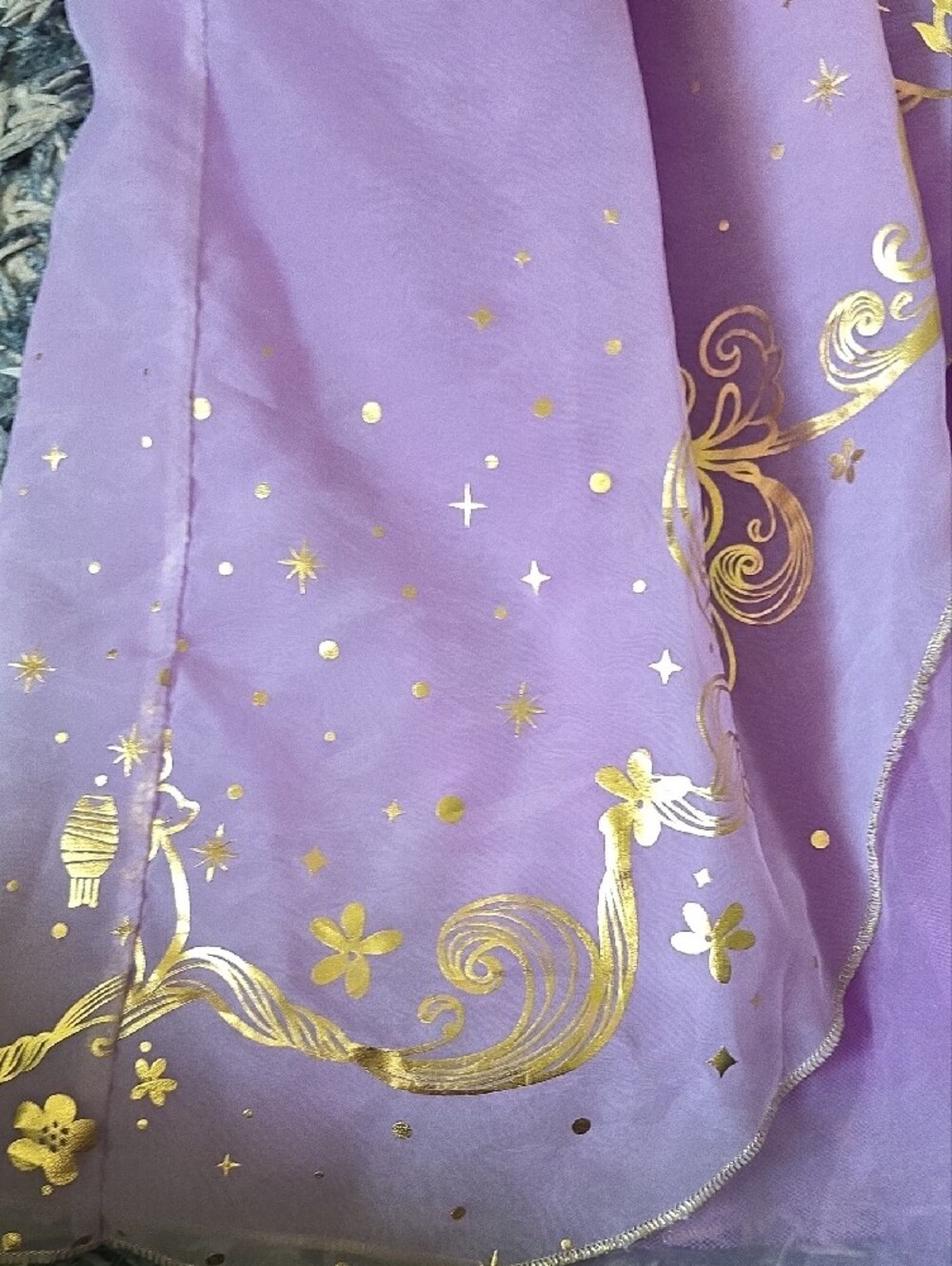 Disney Lilac Princess Dress with Gold Accents - Picture 5 of 7